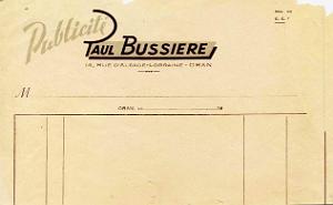 Oran Courriers pub 420- Bussiere